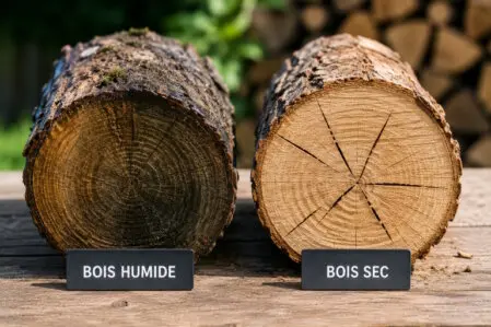 bois sec et humide 