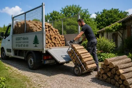 livraison bois vendée