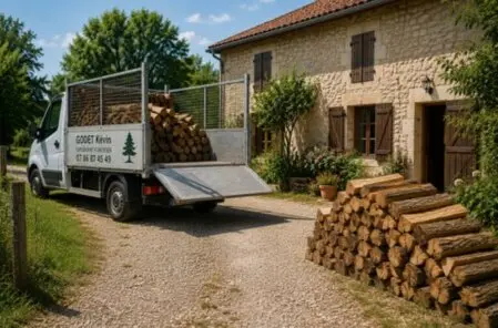 livraison bois vendée